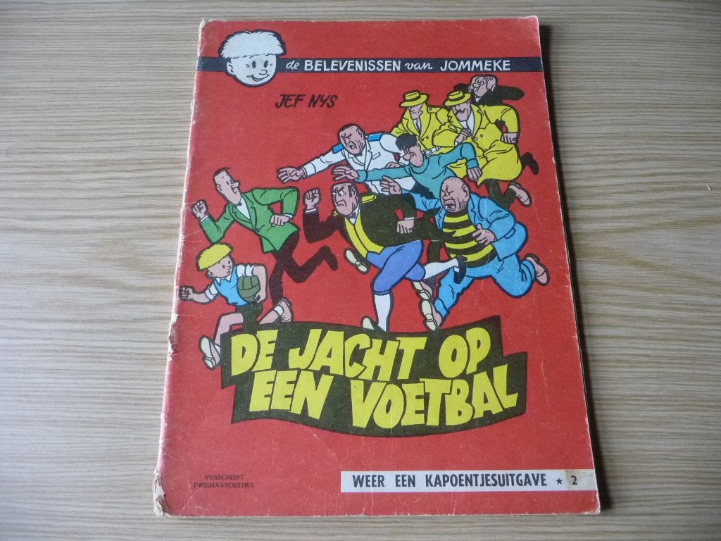 Jommeke - 1. De jacht op een voetbal (005) 1969 - € 5, Boeken, Gelezen, Eén stripboek, Jef Nys., Ophalen of Verzenden