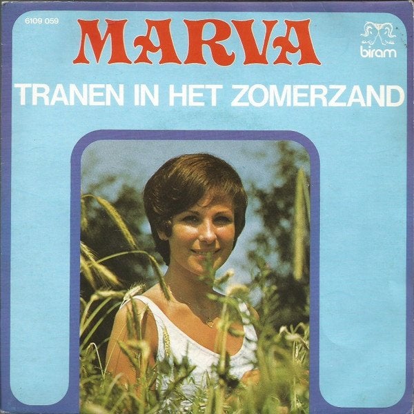 vinylsingle marva---tranen in het zomerstrand--, Cd's en Dvd's, Ophalen of Verzenden, Gebruikt, 7 inch