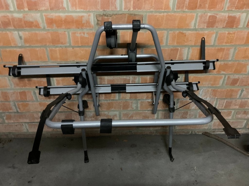 Thule ClipOn High 9106 fietsenrek, Elektrische fiets, Zo goed als nieuw, 2 fietsen, Achterklepdrager