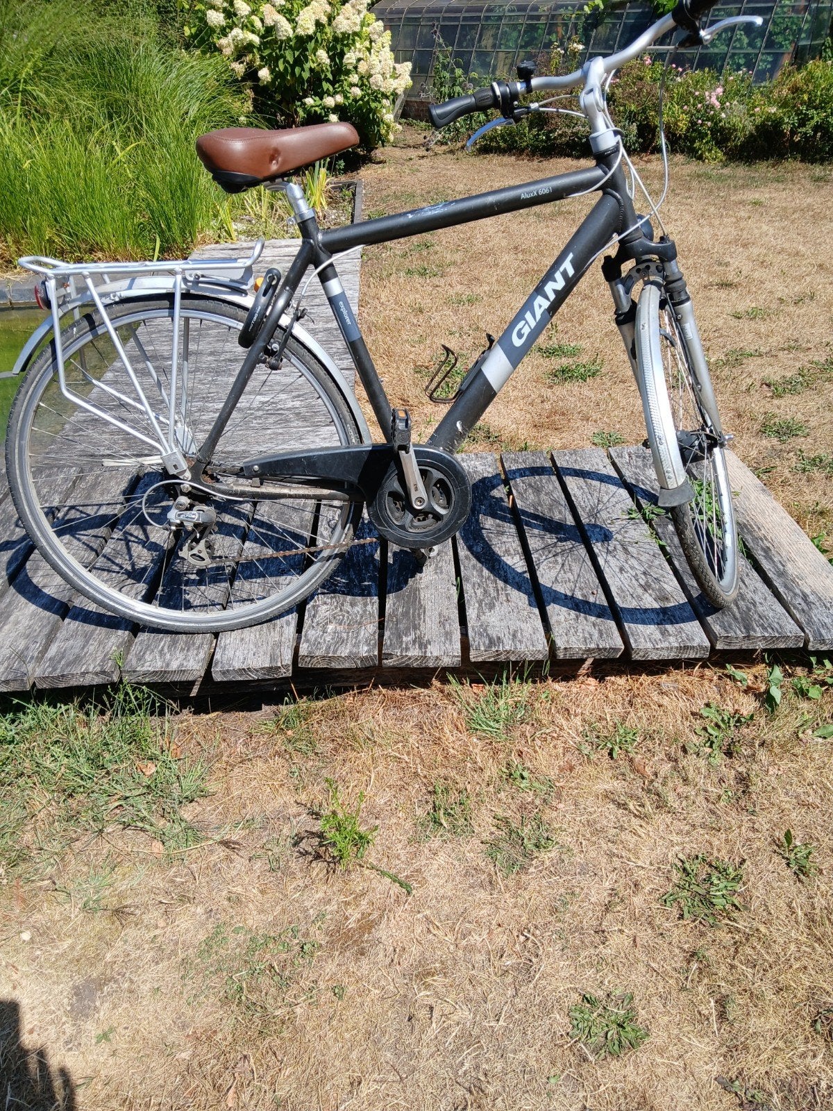 herenfiets Giant explorer, Ophalen, Gebruikt, Velgrem, Versnellingen