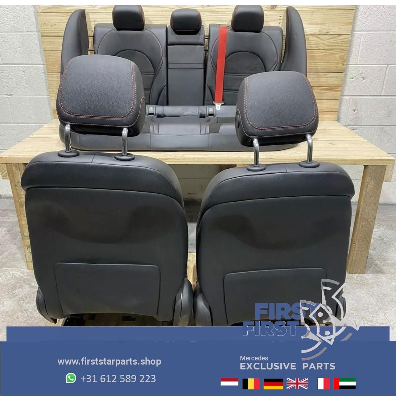 W205 C43 C63 AMG Edition Interieur Elektrische Stoelen Leer, Auto-onderdelen, Gebruikt, -, Ophalen of Verzenden, -
