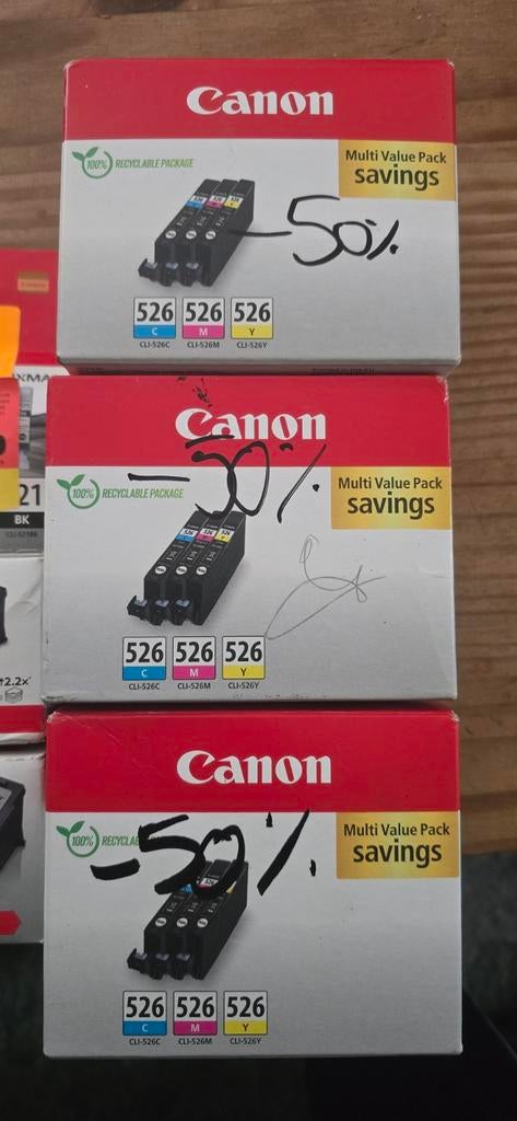 Canon inktpatronen, Ophalen, Canon