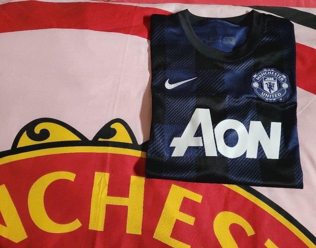 Maillot Manchester United Bleu foncé et noir 2XL., Sports & Fitness, Enlèvement ou Envoi, Comme neuf, Maillot