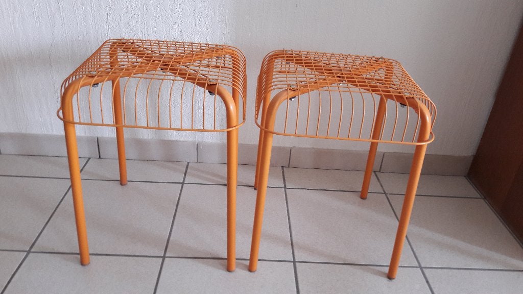 IKEA Västerön krukjes - Oranje 2 stuks, Huis en Inrichting, Ophalen, Gebruikt, IJzer
