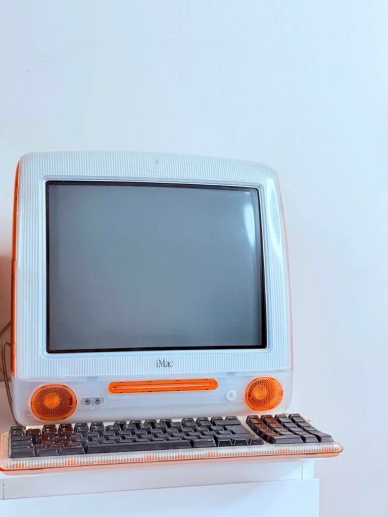 Te koop: Apple iMac G3 – Tangerine (oranje) – compleet €125, Ophalen of Verzenden, Zo goed als nieuw, IMac, HDD