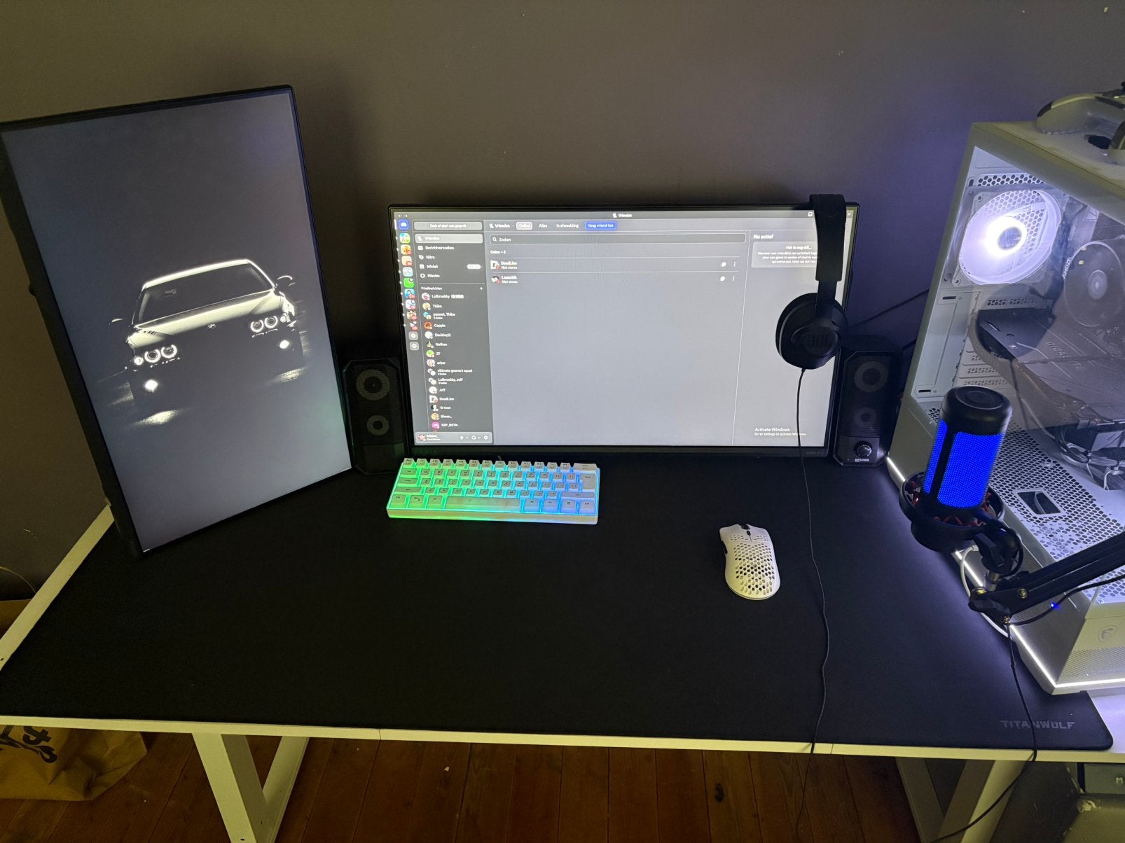 Withe gaming pc, Avec carte vidéo, Comme neuf, 4 Ghz ou plus, Enlèvement