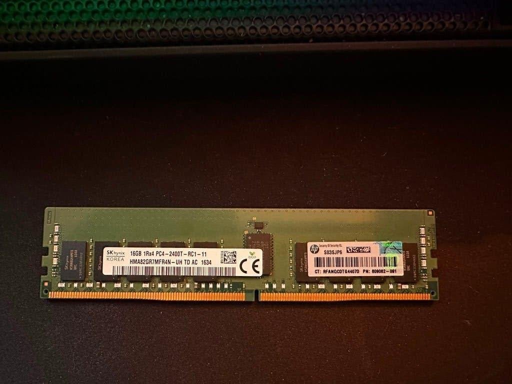 HPE SmartMemory - 16 GB DDR4 - 2400 MHz - HP P/N: 809082-091, Computers en Software, RAM geheugen, Gebruikt, Server, DDR4, 2400 MHz