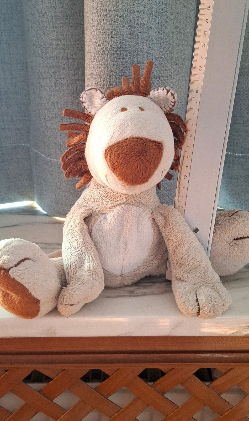 Knuffel Leeuw (+/- 20,5 cm zittend), Kinderen en Baby's, Ophalen, Hema, Leeuw, Beige