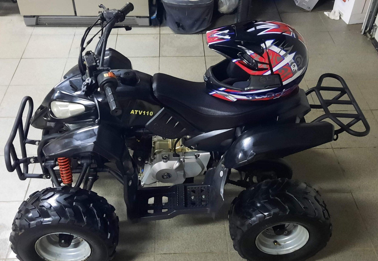 midi quad 110cc, Vélos & Vélomoteurs, Mini Bikes, Midi Bikes & Pit Bikes, Enlèvement, Utilisé, Frein à disque, Autres types