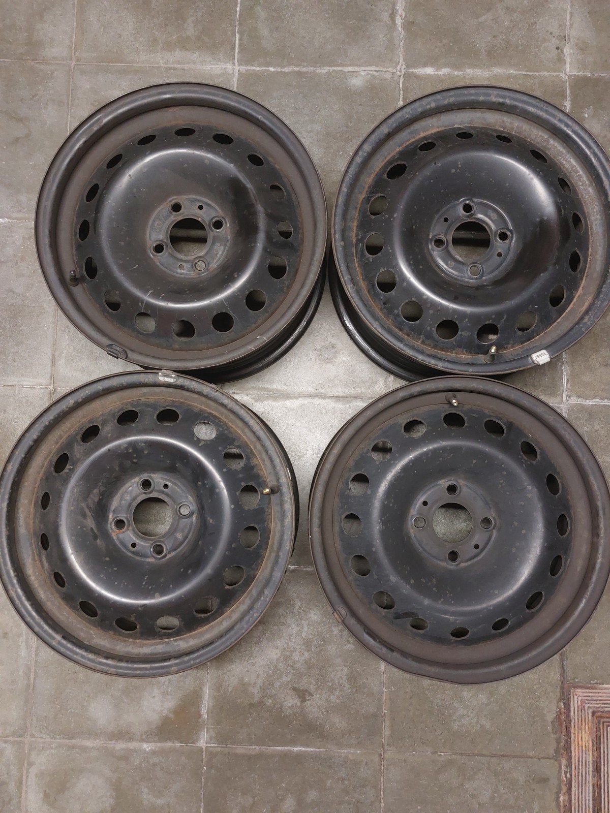 4 jantes tôle Renault 16 pouces, Enlèvement, Utilisé
