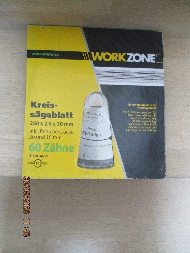 2 lames de scie circulaire 250x2,5x30 mm ; 60 et 24 dents ;, Bricolage & Construction, Outillage | Scies mécaniques, Enlèvement ou Envoi