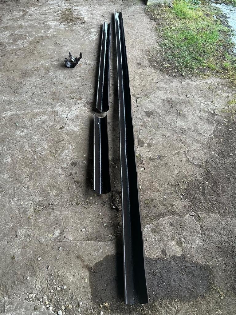 PVC dakgoten met beugels bruin, Ophalen, Gebruikt, 6 meter of meer, PVC