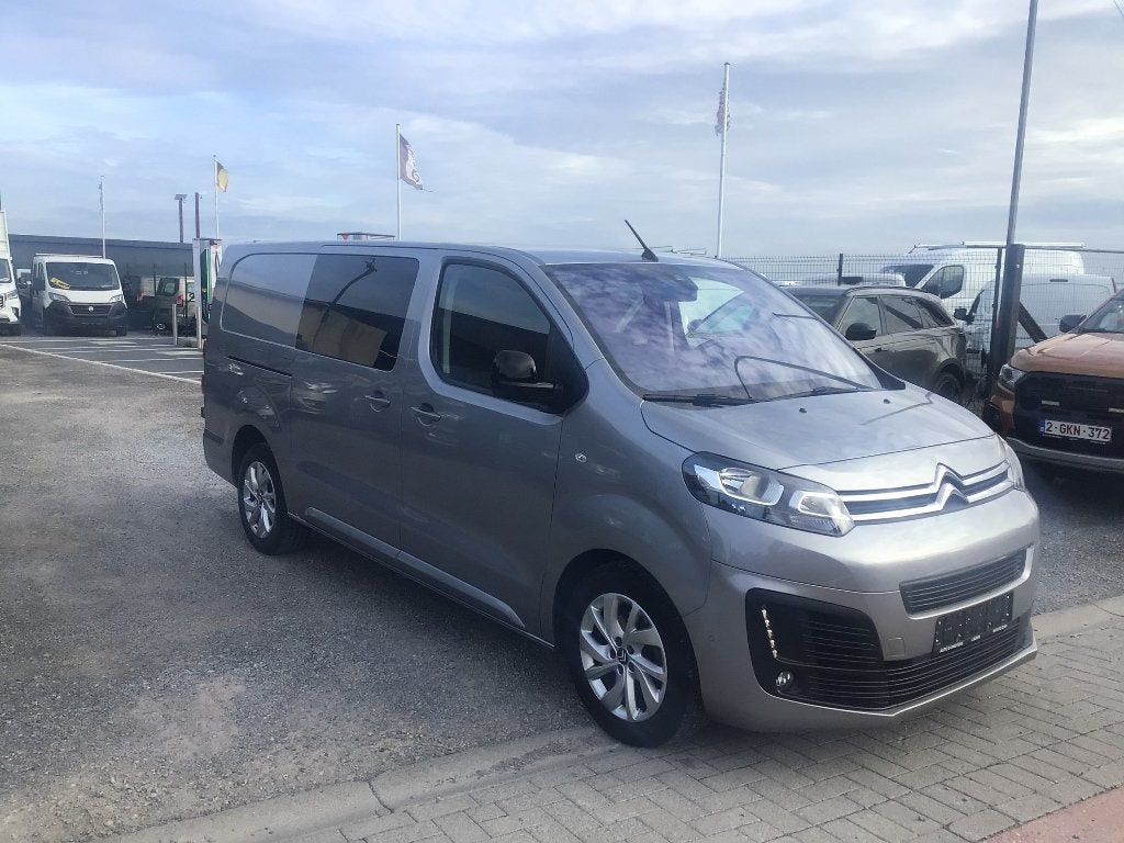 citroen jumpy l3 180pk automaat 2024 41000km dubbel/cabine, Autos, Argent ou Gris, 6 portes, Euro 6, Entreprise