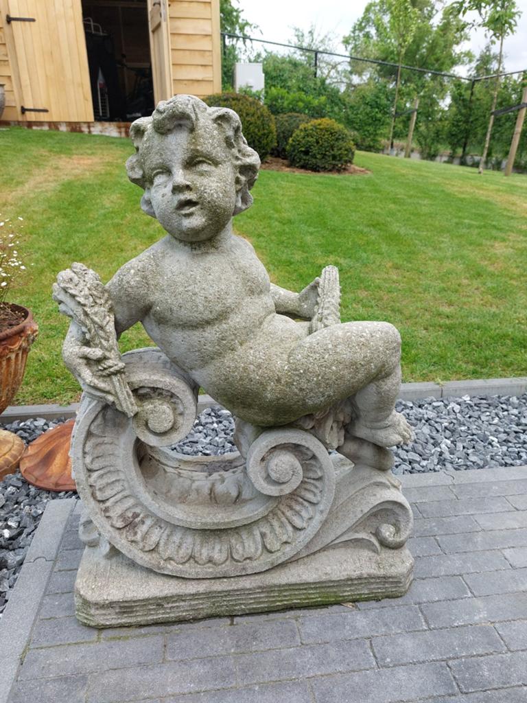Antiek stenen beeld, Tuin en Terras, Ophalen
