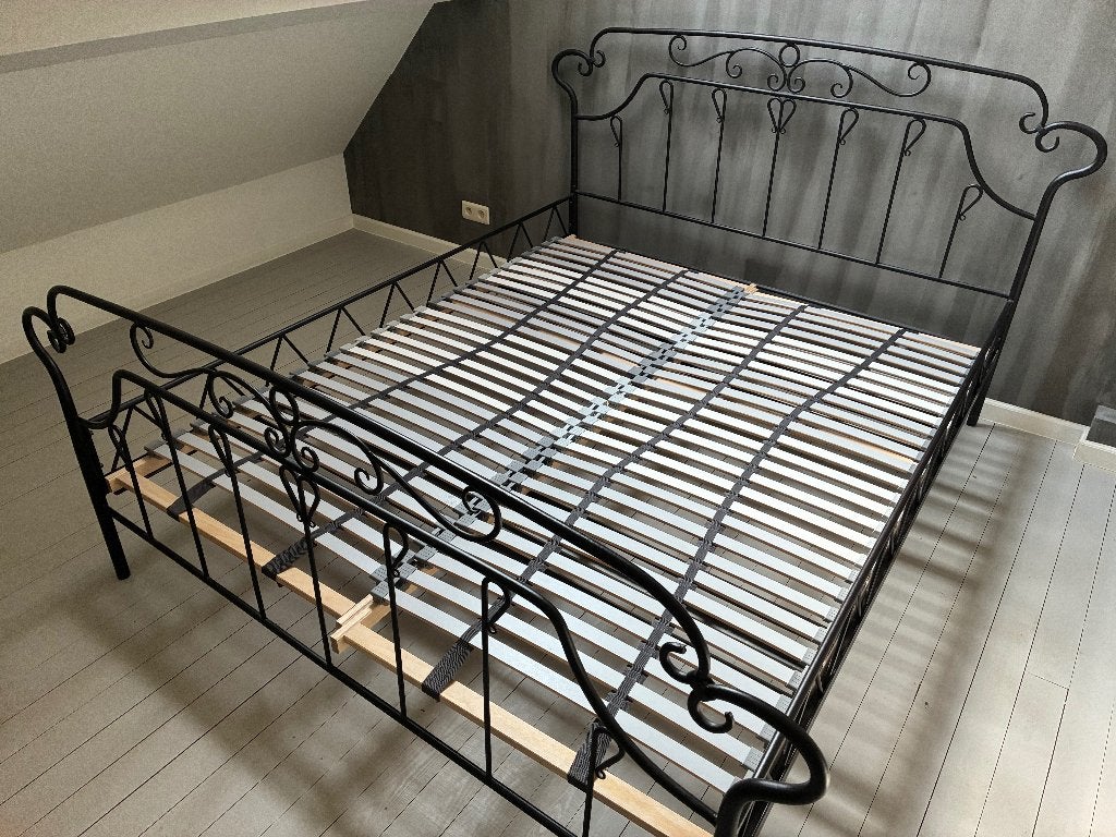 Bedframe uit gietijzer, Enlèvement, Utilisé, Deux personnes, 160 cm