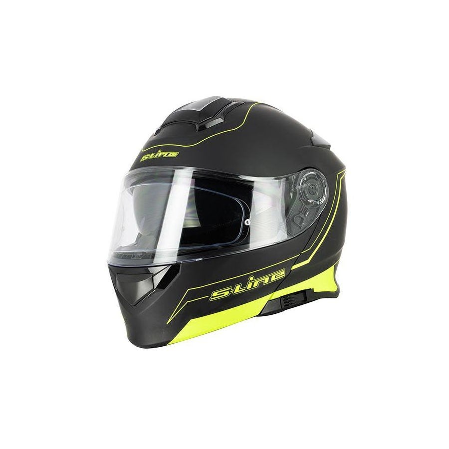 S-Line-helm modulaire motorfiets S550/Pinlock Black+Blur New, Dames, S, Nieuw met kaartje, Overige merken