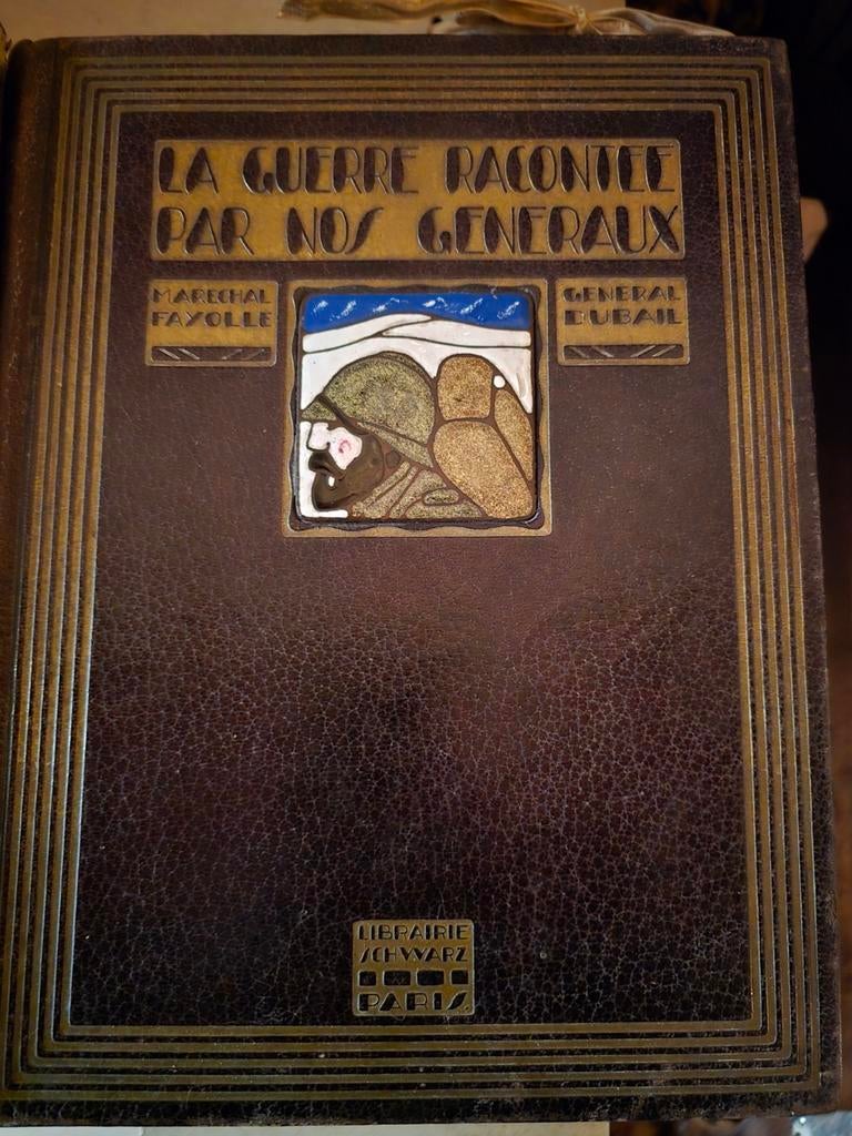 LA GUERRE RACONTÉE PAR NOS GÉNÉRAUX - reliure art déco, Antiquités & Art