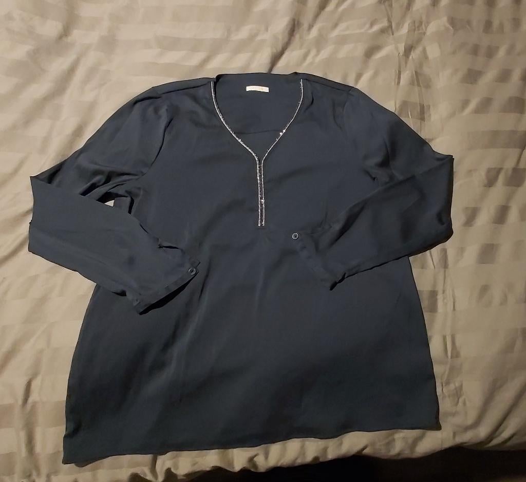 Senso, blouse, mt 44/46, Enlèvement ou Envoi, Comme neuf, Taille 42/44 (L), Bleu