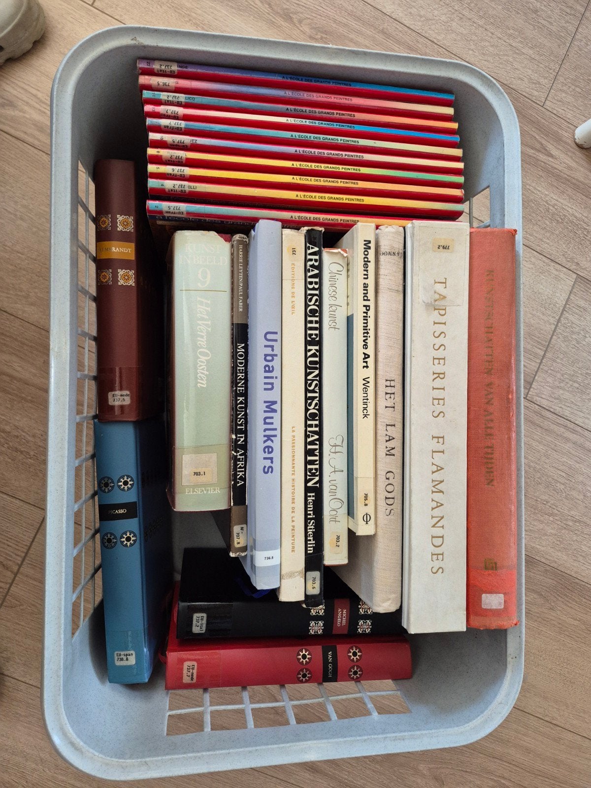 Lot oude kunstboeken, Ophalen, Gelezen, Schilder- en Tekenkunst