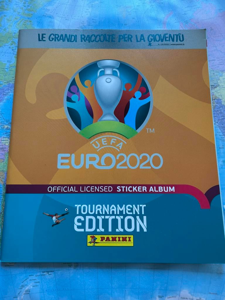 Panini Euro 2020 tournement ‘ Italiaanse editie’ leeg album, Ophalen of Verzenden, Zo goed als nieuw, Meerdere stickers