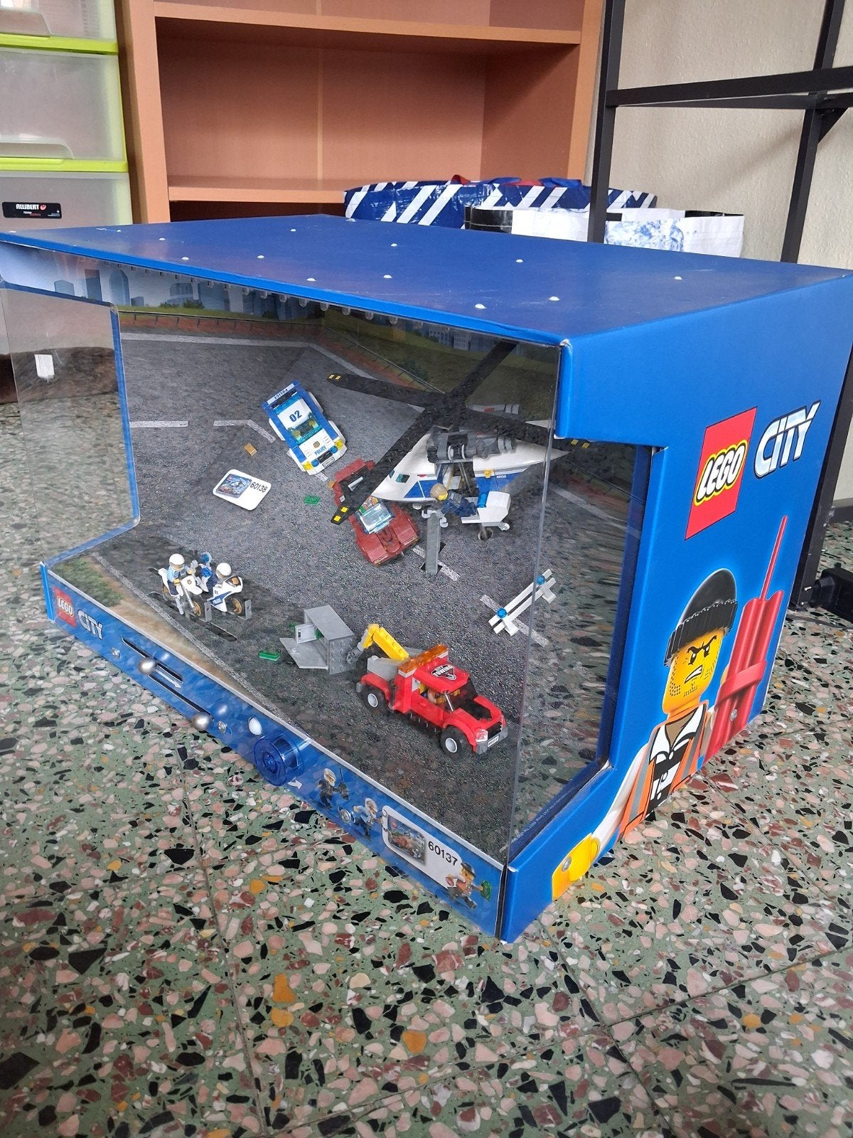lego rare diorama présentoir publicitaire de magasin 60138, Enlèvement, Utilisé