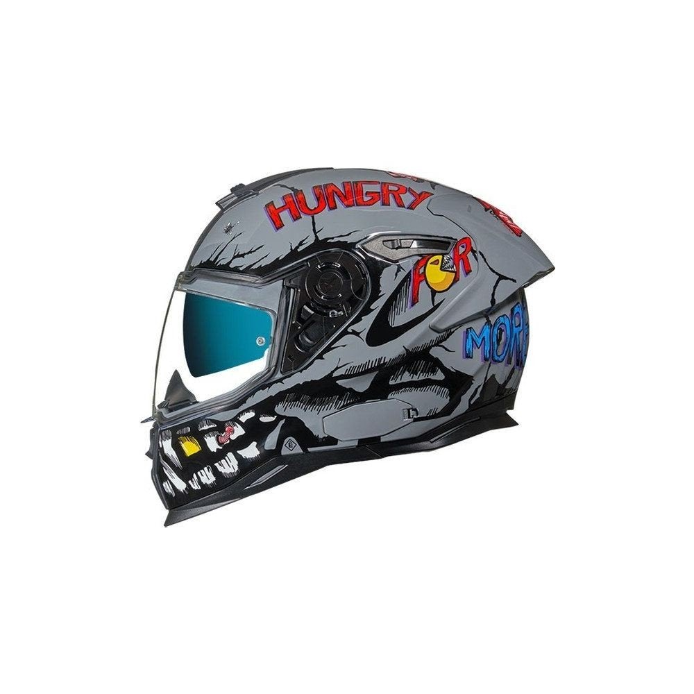 nexx SX.100R Hungry Miles Nardò gris, Motos, Autres marques, Seconde main, Enlèvement ou Envoi, Casque intégral