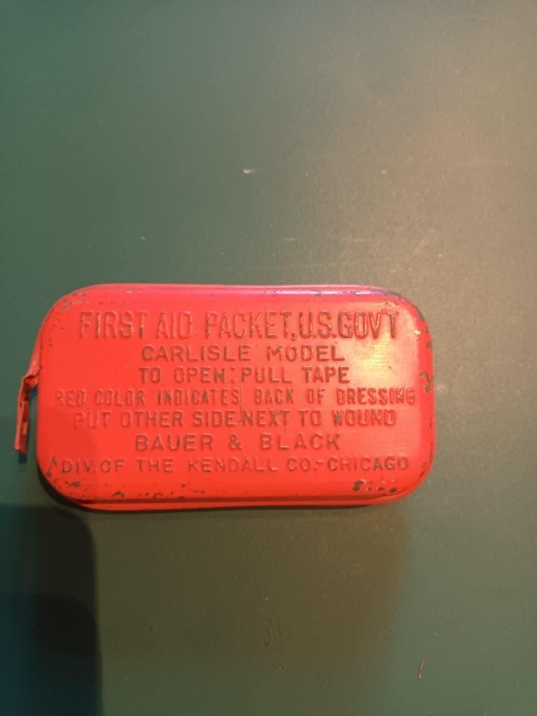 First Aid US WW2 Orange, Verzamelen, Ophalen of Verzenden, Landmacht, Overige typen