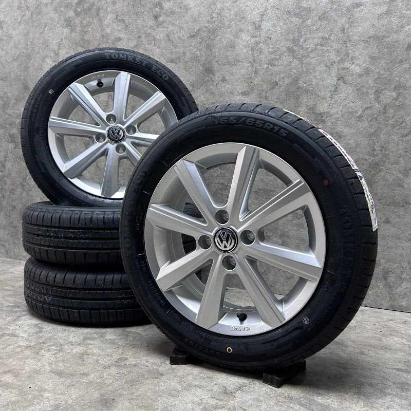 15 inch originele Merano velgen + zomerbanden Volkswagen Up, 15 pouces, Pneus et Jantes, Pneus été, -