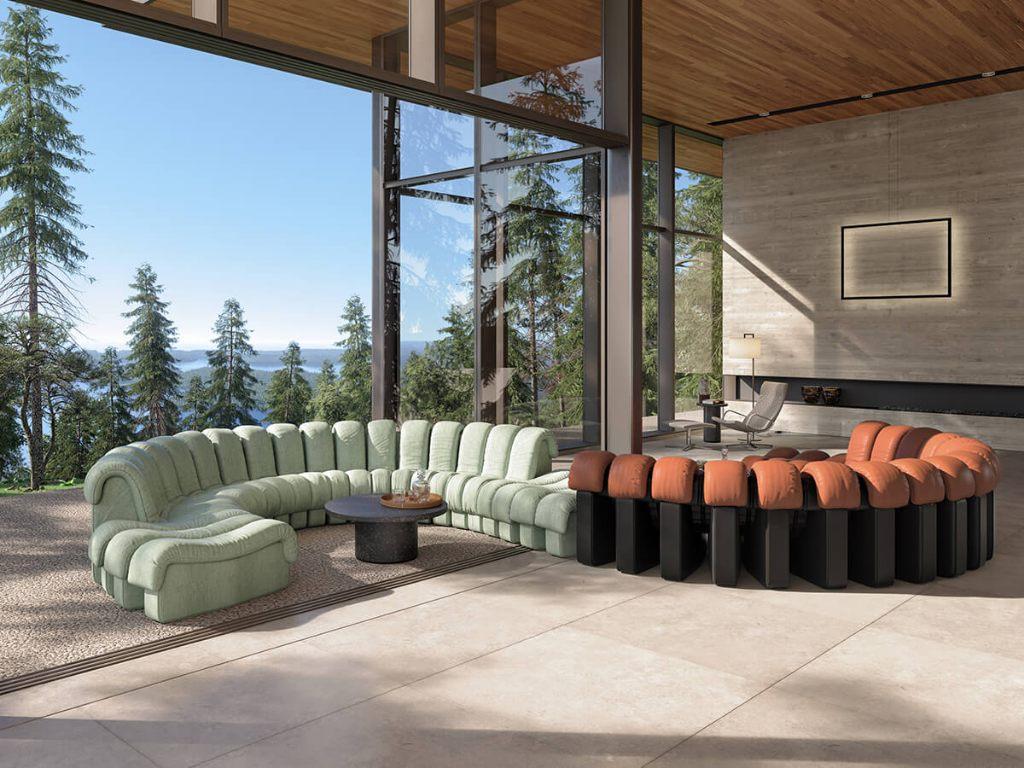 GEZOCHT: De Sede DS-600 Snake — Direct Inkoop, Huis en Inrichting, Ophalen of Verzenden, Stof, Bankstel Bank Zetels Sofa Hoekbank Design bank