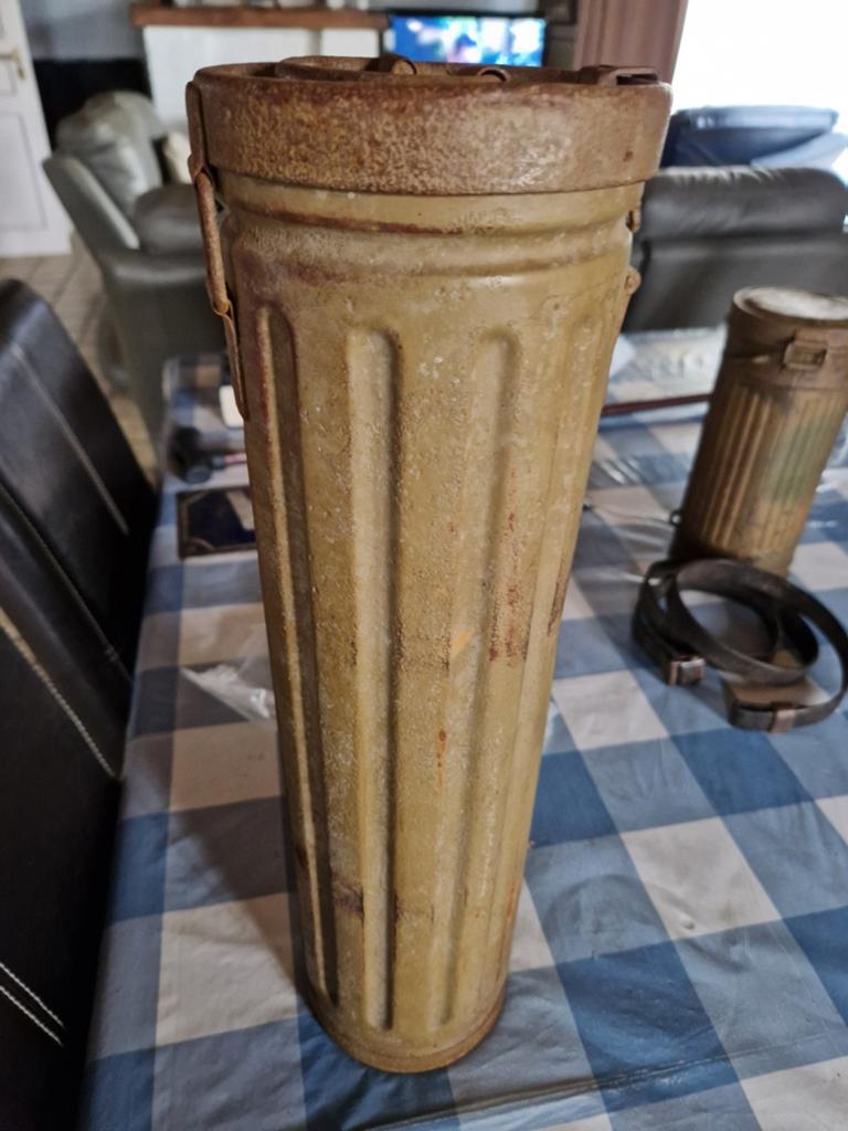 Ww2 Duitse koker voor Pak Kanon zandkleur, Ophalen of Verzenden