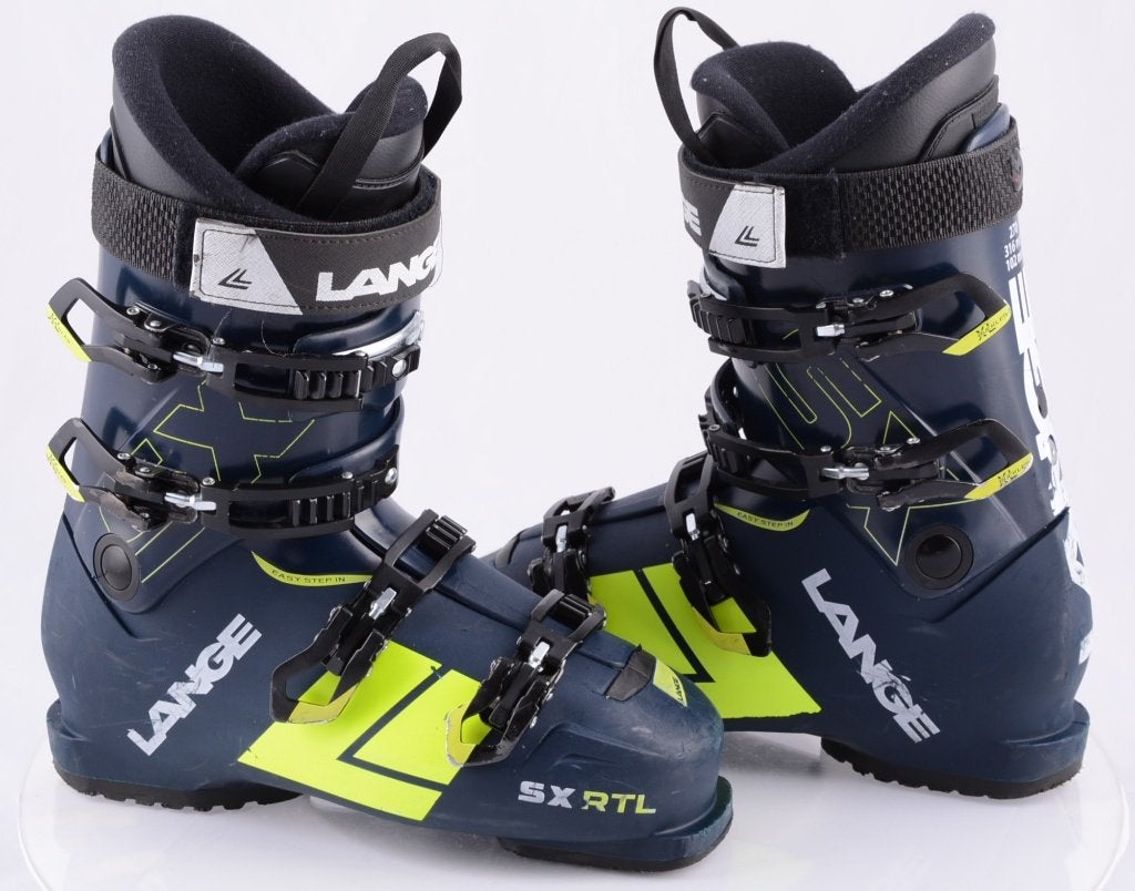 Chaussures de ski 41;42;47EU LANGE SX 100/90 RTL, bleu/jaune, Autres marques, Carving, Utilisé, Chaussures