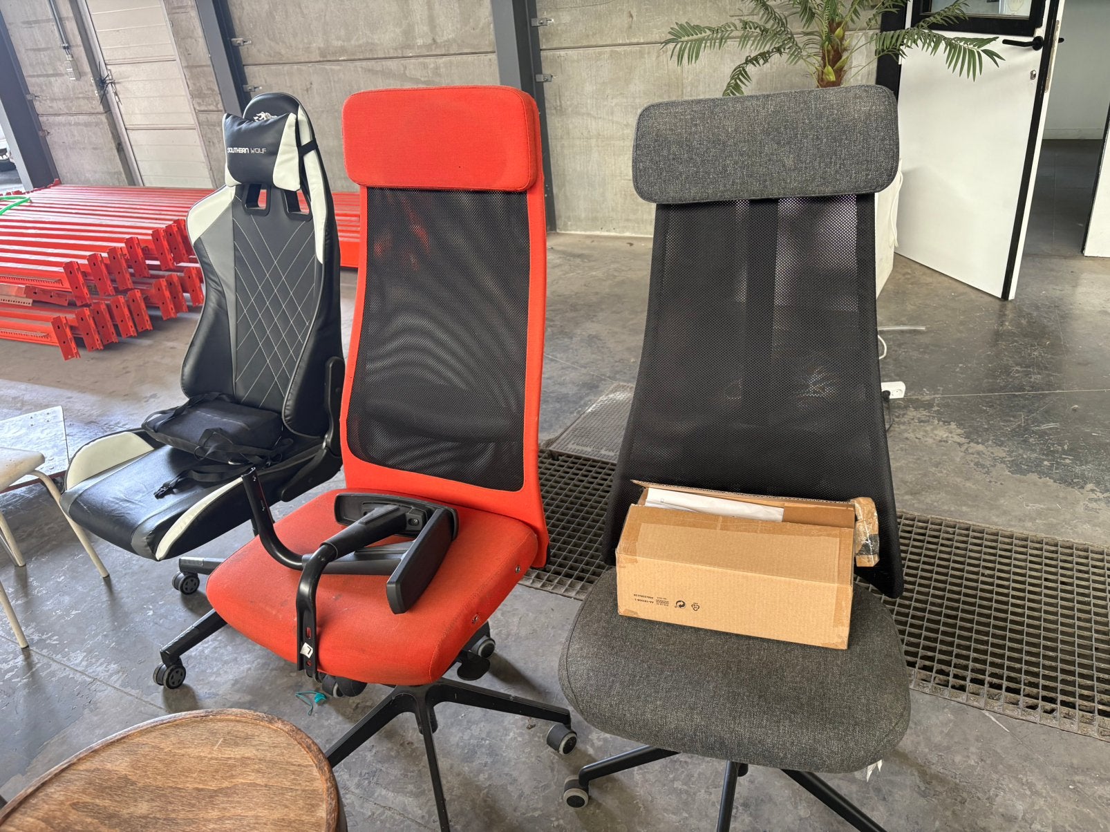 Chaises de bureau sur roulettes, Autres lieux, Enlèvement, Utilisé, Chaise