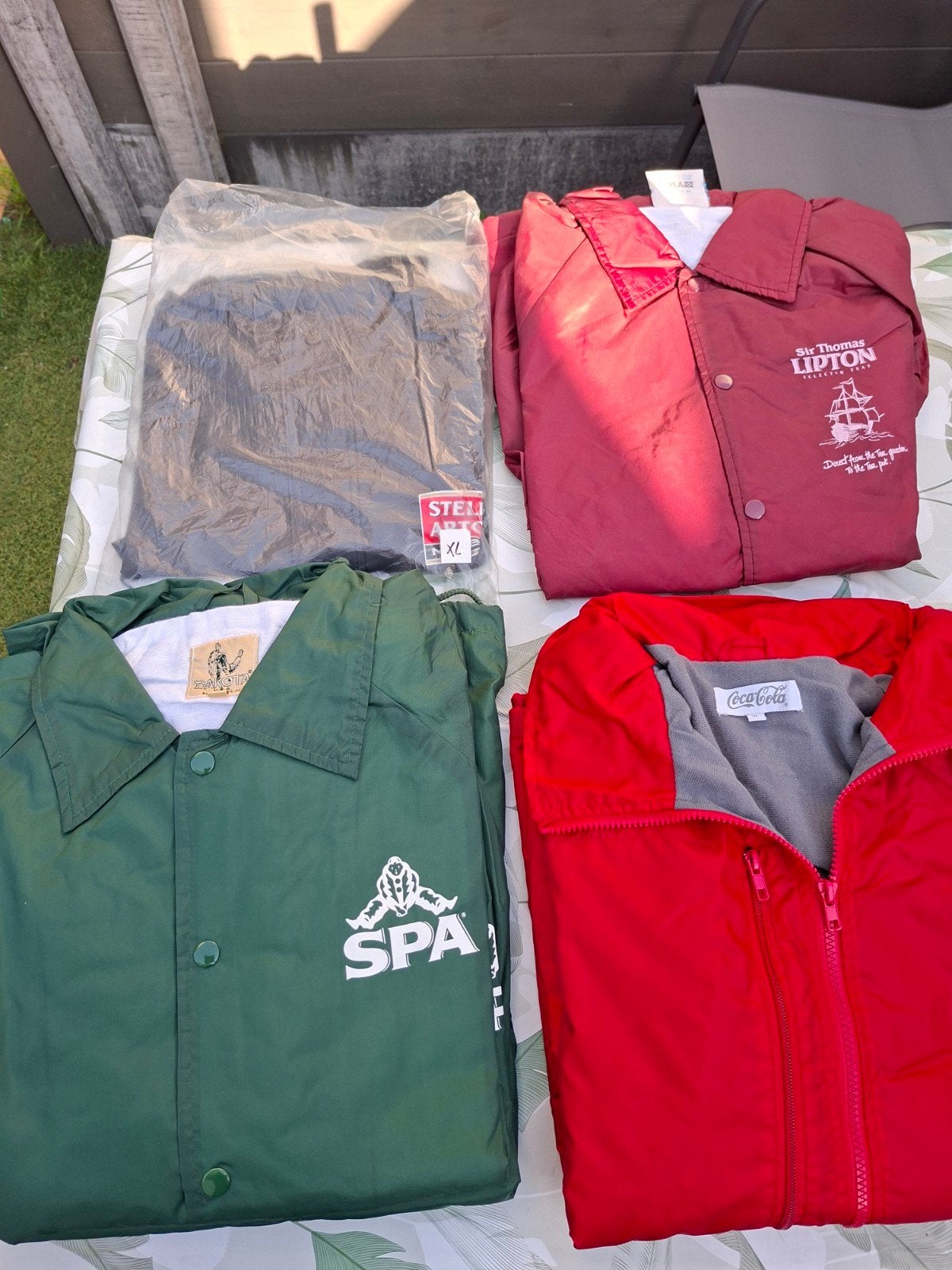 Coach jassen van stella artois  / spa / coca cola / lipton, Ophalen of Verzenden