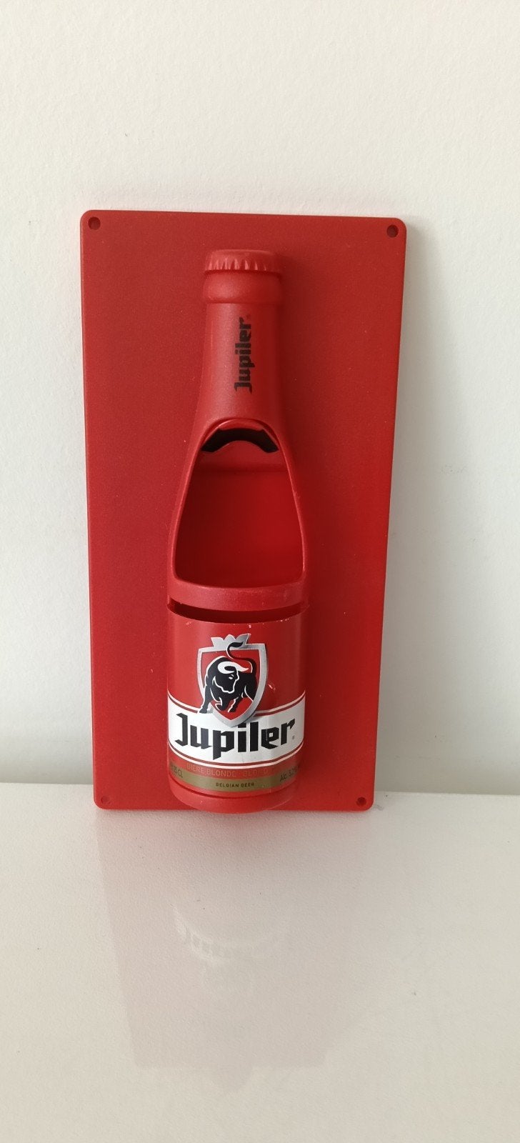 Jupiler flesopener flessenopener kroontjeswipper., Ophalen of Verzenden, Gebruikt, Gebruiksvoorwerp