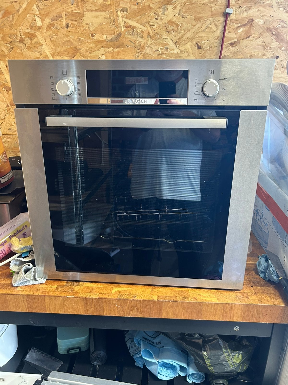 Bosch Serie 4 Inbouwoven RVS - wegens nieuwe keuken, Encastré, Enlèvement, Air chaud, Four