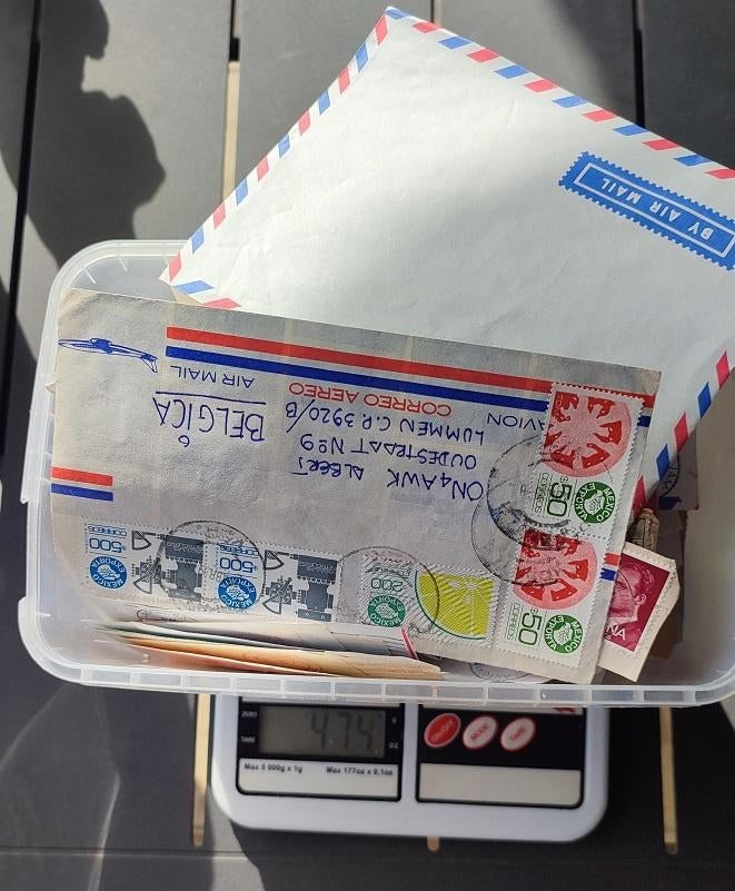 Doos met 475 g postzegels wereld, Ophalen of Verzenden