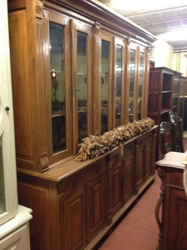 UNIEKE WANDKAST BUFFETKAST 270 cm. ZWAAR MASSIEF TEAK KAST, Ophalen