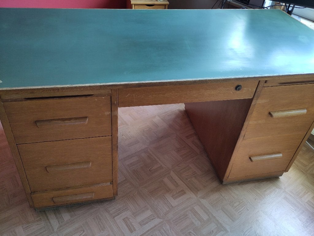 Robuuste volhouten bureau, 83 cm, Bureau d'ordinateur, Classique, 180 cm
