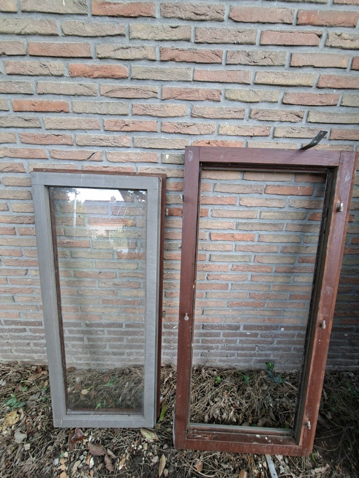 Houten raam, Gebruikt, Minder dan 75 cm, Inclusief glas, Hout