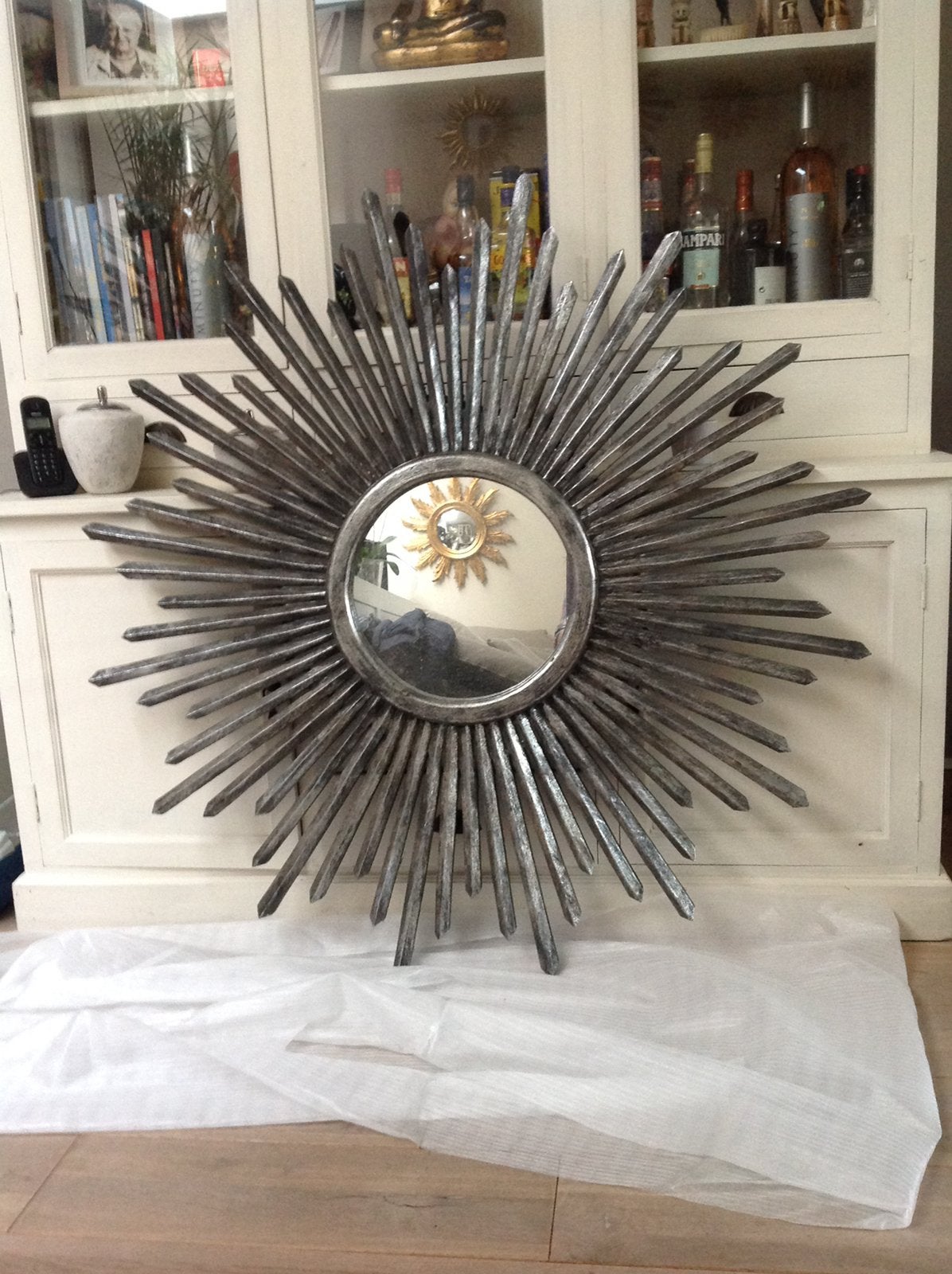 Miroir soleil xxl, Maison & Meubles, Enlèvement, Comme neuf