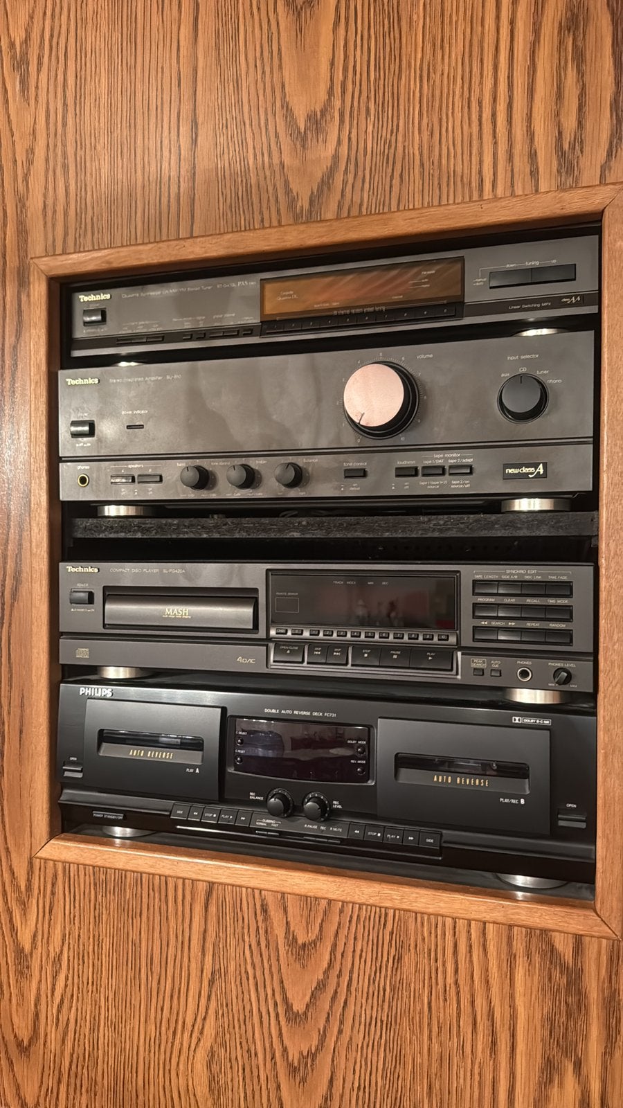 Technics apperatuur, Enlèvement, Comme neuf, Deck cassettes ou Lecteur-enregistreur de cassettes, Philips