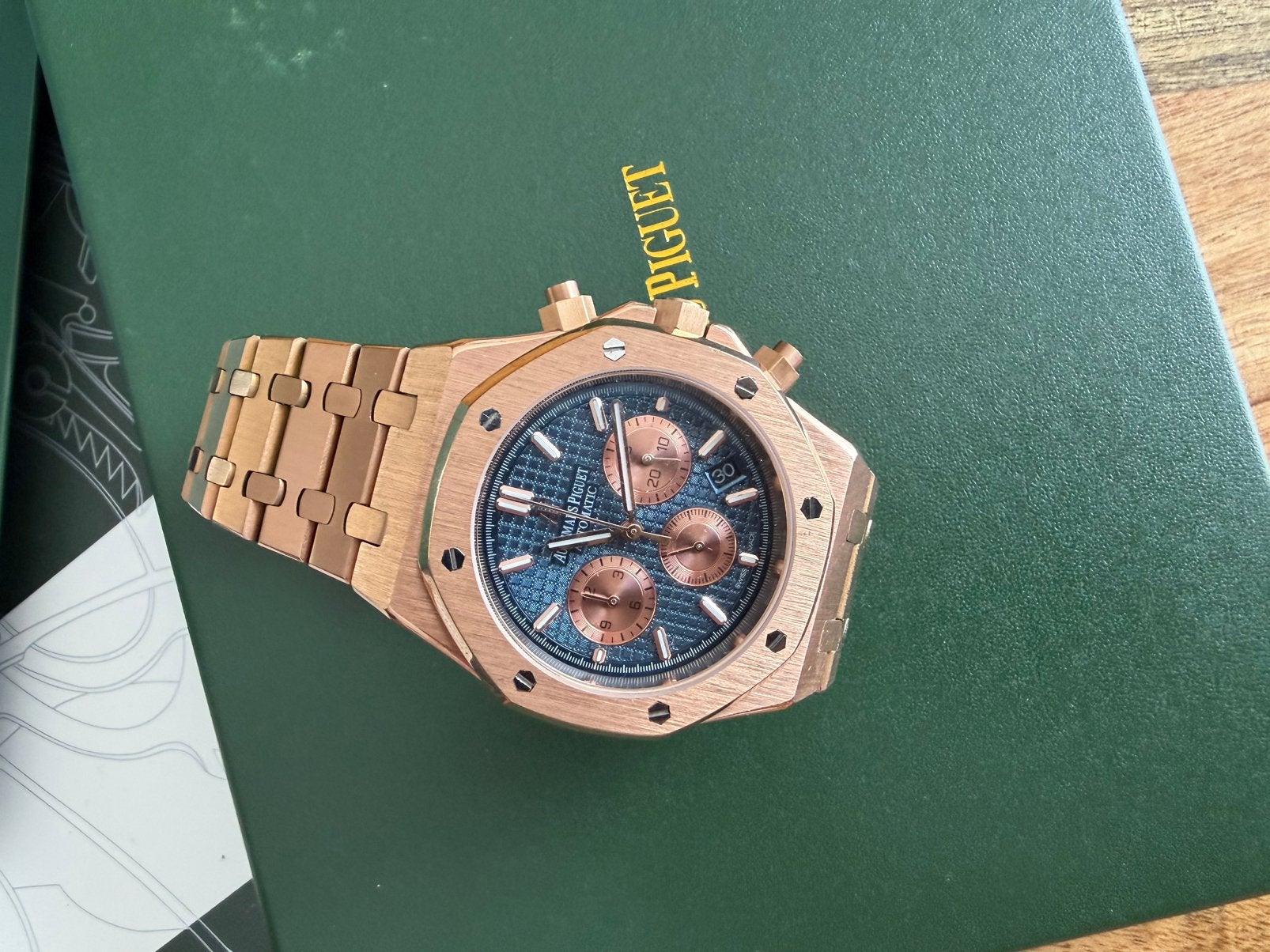 Audemars piguet Royal Oak rose gold, Ophalen of Verzenden, Zo goed als nieuw