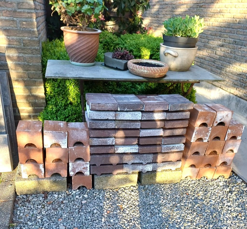 vuurvaste stenen, Tuin en Terras, Houtskoolbarbecues, Zo goed als nieuw, Ophalen