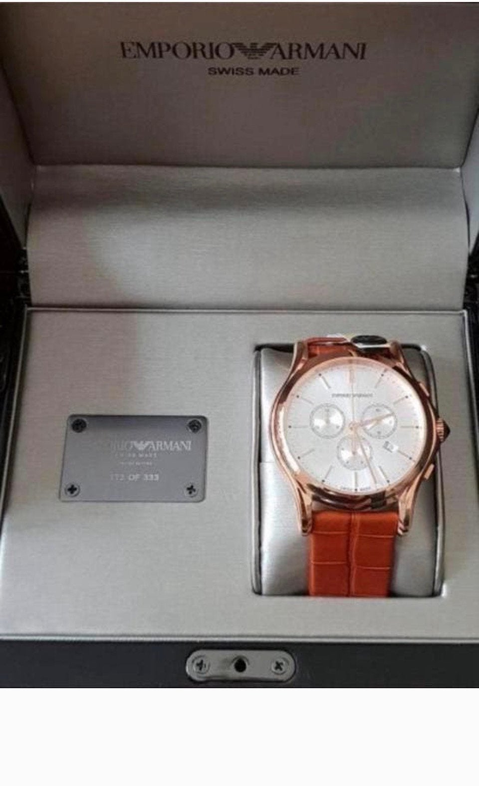 Montre Emporio Armani édition limitée neuf, Enlèvement ou Envoi, Neuf, Or, Or