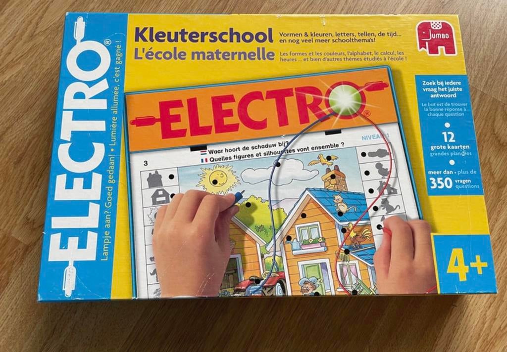 Elektro kleuterschool, Hobby en Vrije tijd, Gezelschapsspellen | Bordspellen, Ophalen, Zo goed als nieuw
