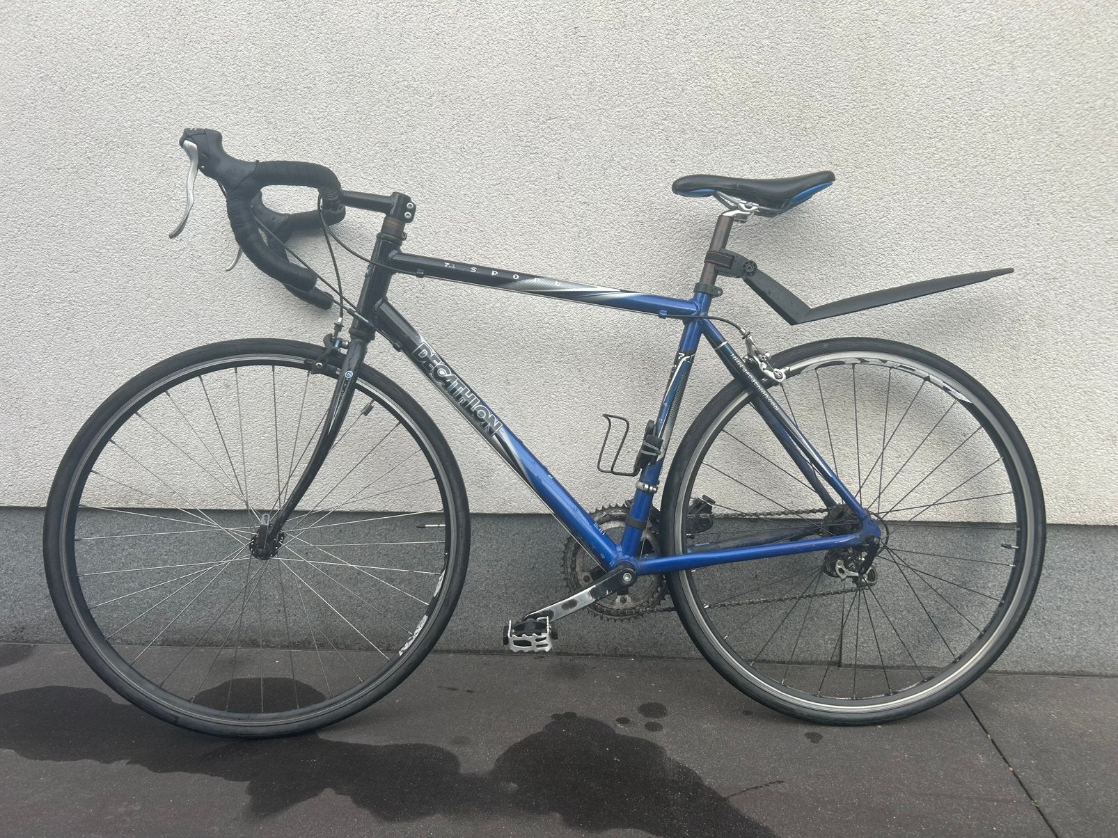 Koersfiets Decathlon, Fietsen en Brommers, Ophalen, 28 inch, Gebruikt, 10 tot 15 versnellingen