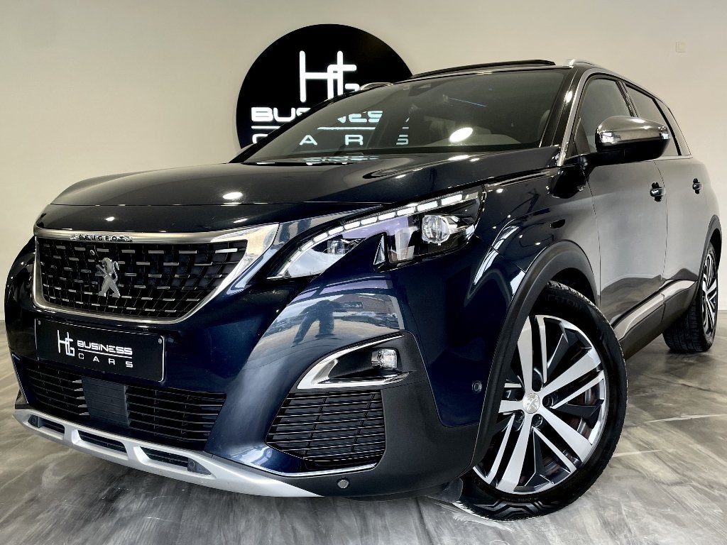 Peugeot 5008 2.0 BlueHDi/ GT LINE/ 7 PLACES/ TOIT PANO/ CUIR, Auto's, Peugeot, 4 cilinders, Skiluik, Blauw, Leder