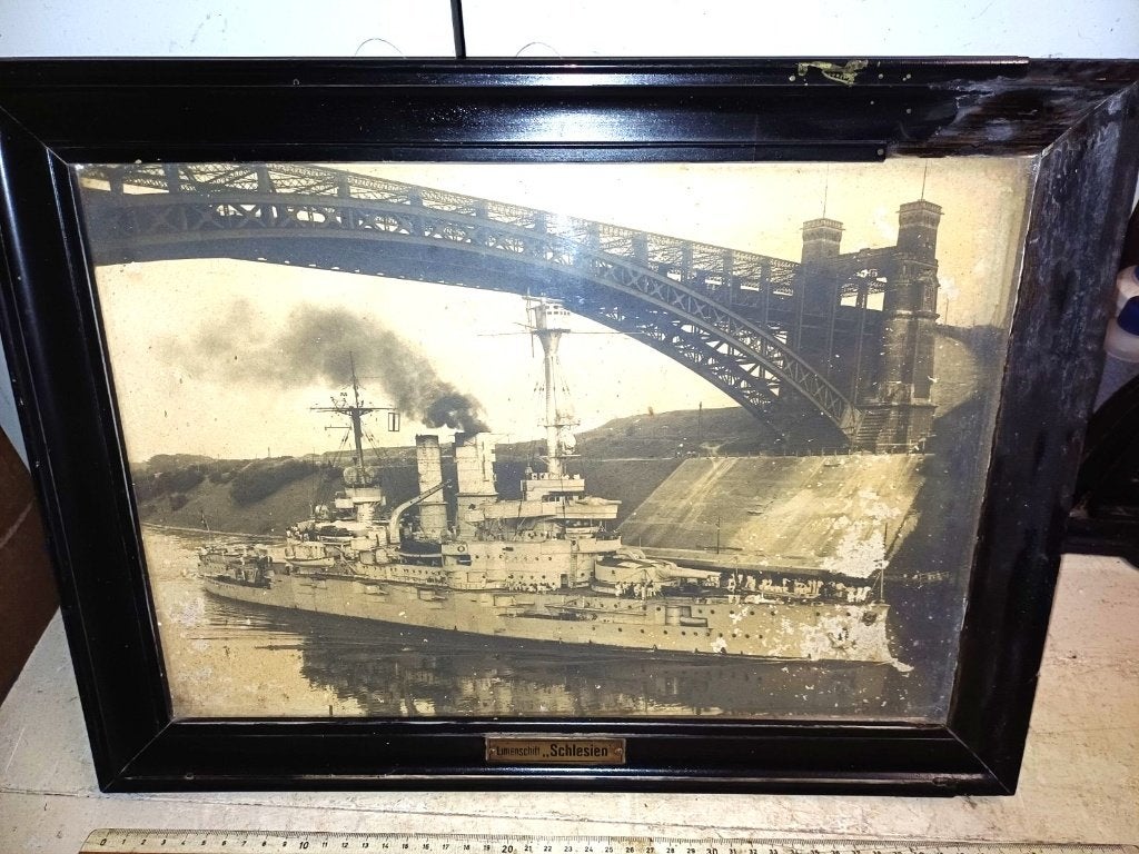 Militaria ww1 frame voor alle oorlogsschepen, Ophalen of Verzenden, Marine, Overige typen