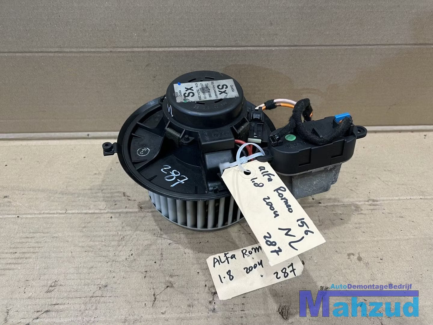 ALFA ROMEO 156 Kachelmotor aanjager weerstand 1997-2005, Dpofca@stellantis.com, Stellantis Europe S.p.A., Utilisé, Alfa Romeo