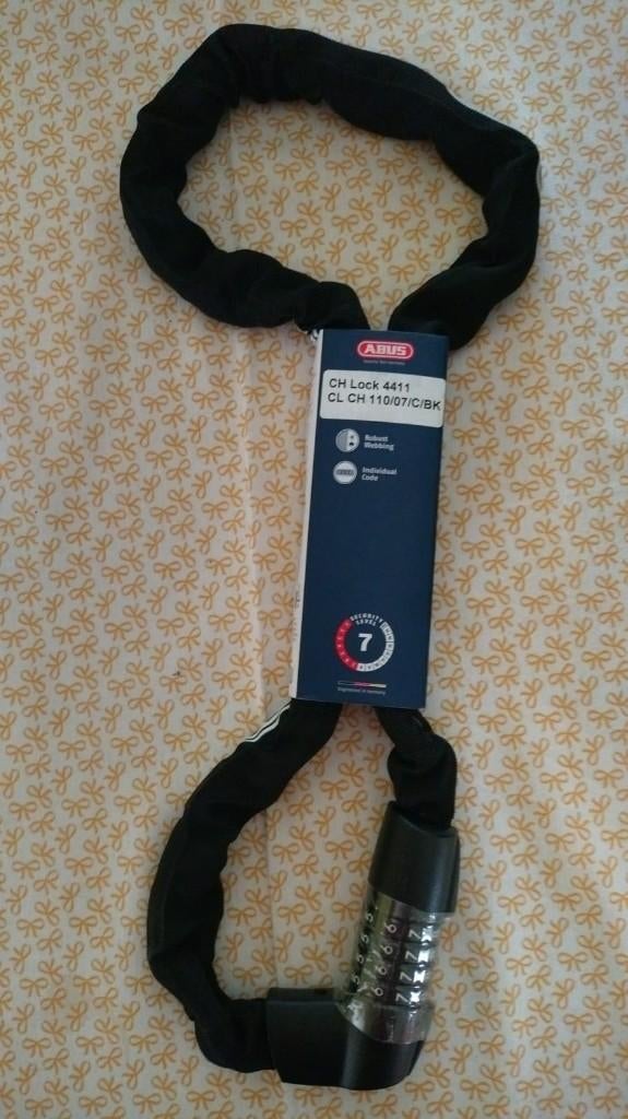Antivol pour vélo Abus 4411, Enlèvement, Neuf, Chaîne antivol